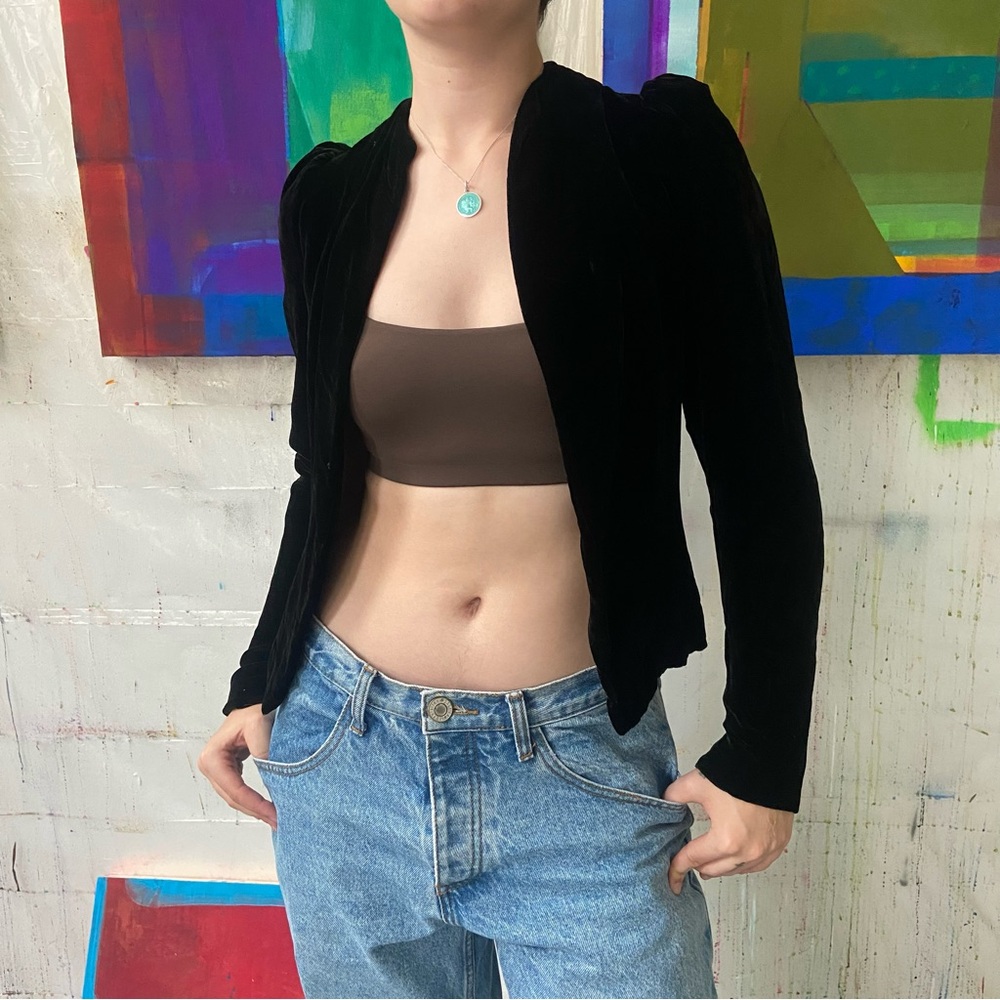 antique velvet victorian jacket